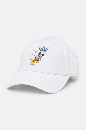 Bavlněná baseballová čepice adidas Originals BASEBALL CAP bílá barva, s aplikací, IY6693