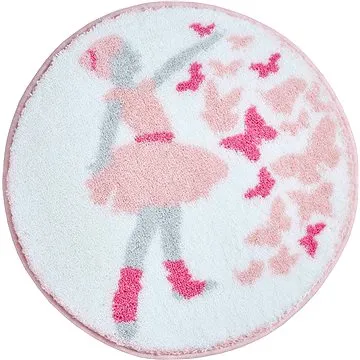 GRUND BALLERINA Kruhová koupelnová předložka o 100 cm, růžová (B4295-045001109)
