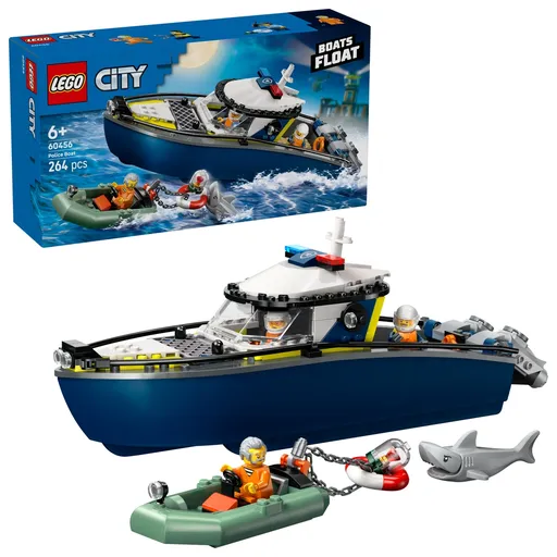 LEGO® City 60456 Honička v policejní lodi