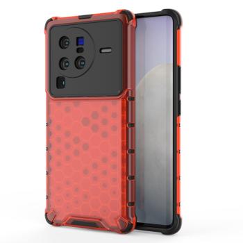 HONEYCOMB Ochranný kryt Vivo X80 Pro červený