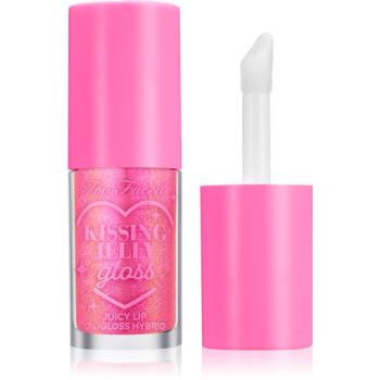 Too Faced Kissing Jelly Lip Oil Gloss olejový lesk na rty pro intenzivní hydrataci odstín Bubblegum 4,5 ml