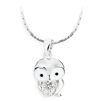 JSB Bijoux Sovička s křišťálovými kameny Swarovski® (bílá) (8592661090039)