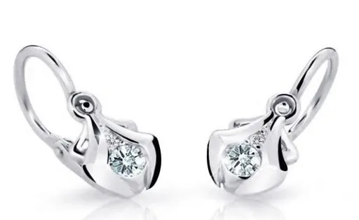 Cutie Diamonds Krásné dětské náušnice z bílého zlata s diamanty C2224-10-10-X-2-D