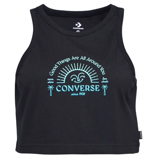 Converse GOOD VIBES Dámský top, černá, velikost