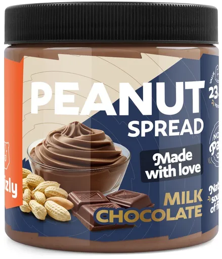 GRIZLY Arašídové máslo s mléčnou čokoládou 500 g (8595678400266)