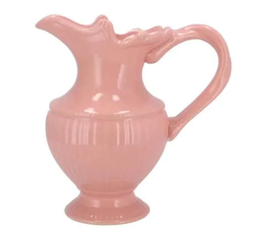 Růžová keramická váza džbán Feel It - 24*16*25 cm 202795
