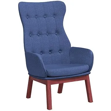 Relaxační křeslo modré textil, 341272 (341272)
