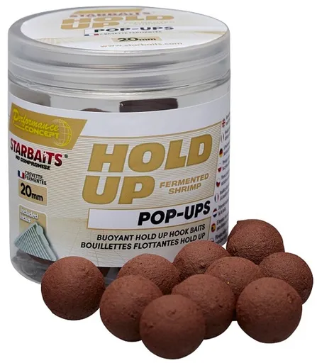 Starbaits Plovoucí boilies Pop Up Hold Up Fermented Shrimp 50g - 14mm,Starbaits Plovoucí boilies Pop Up Hold Up Fermented Shrimp 50g - 14mm