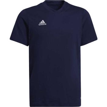 adidas ENTRADA 22 TEE Chlapecké triko, tmavě modrá, velikost