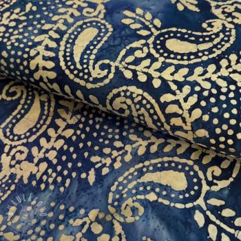 Bavlněná látka VOILE BATIK NEW design B dark cobalt