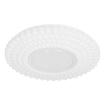 Stropné svietidlo URAN plafón 38cm 24W LED 4000K tienidlo biele+chróm
