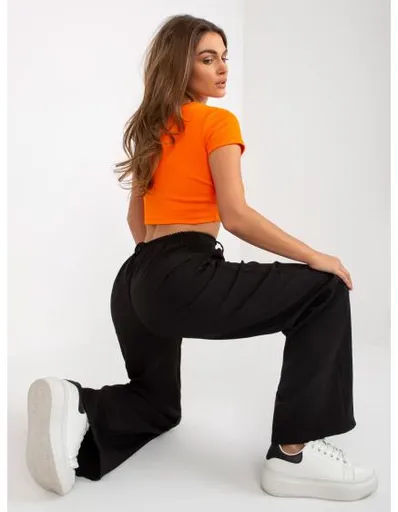 Dámské kalhoty s kapsami WIDA černé