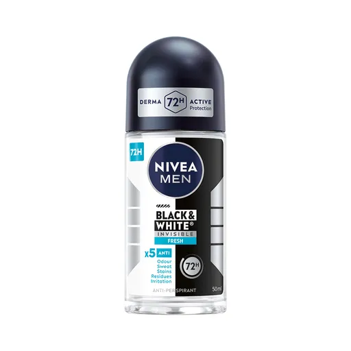 Nivea Men Black&White Invisible Fresh kuličkový antiperspirant 50 ml