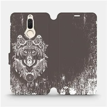 Flipové pouzdro na mobil Huawei Mate 10 Lite - V064P Vlk a lapač snů (5903226121908)