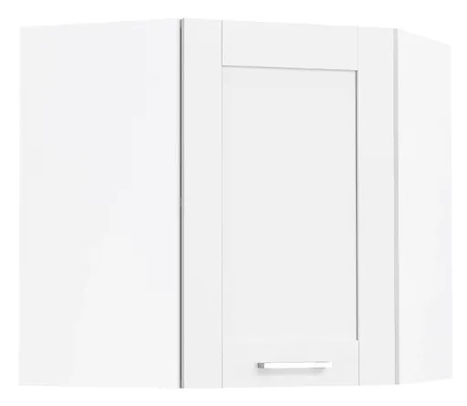 VCM Rohová nástěnná skříňka „Colura“, bílá