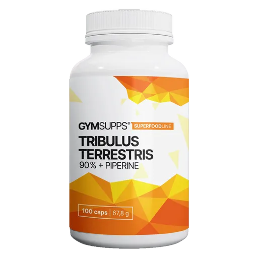 Gymsupps Tribulus Terrestris 90% + Piperine | Přírodní | 100 kapslí