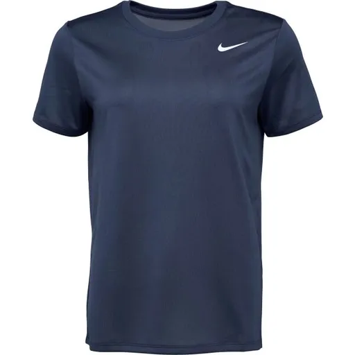 Nike DRI-FIT Dámské tréninkové tričko, tmavě modrá, velikost