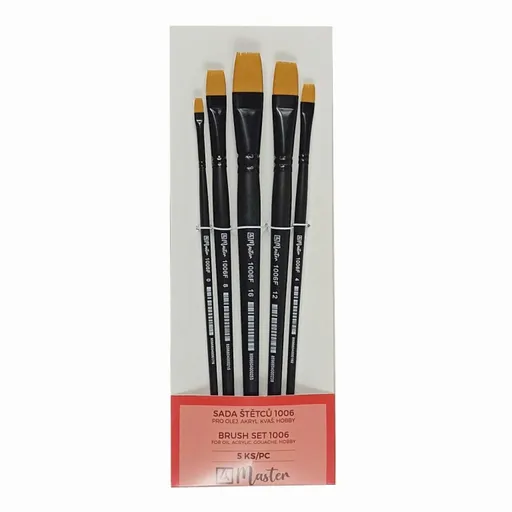 Sada štětců Master 1006 ploché 5 ks