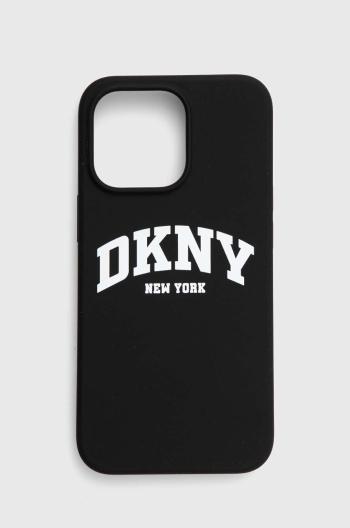 Obal na telefon Dkny iPhone 13 Pro / 13 6.1" černá barva, DKHMP13LSNYACH