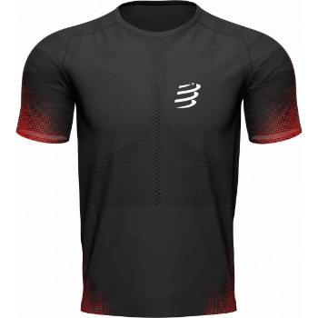 Compressport RACING SS TSHIRT M Pánské běžecké triko, černá, velikost