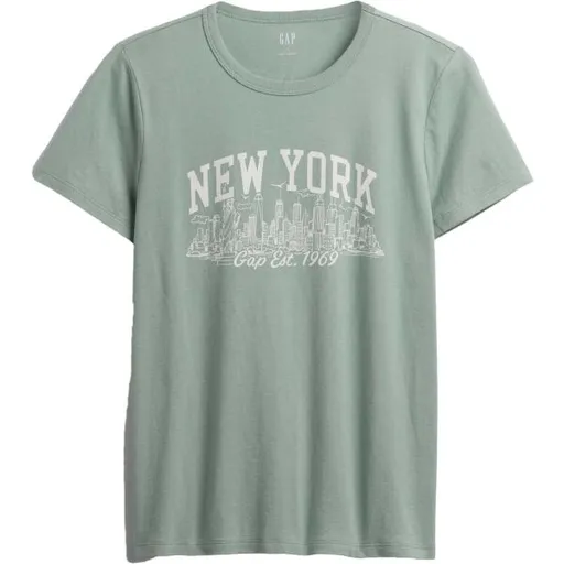 GAP V-FRCH SS FAV CREW GRAPHIC Dámské tričko, světle zelená, velikost