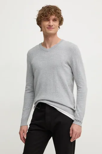 Svetr z vlněné směsi Pepe Jeans NEW ANDRE V NECK