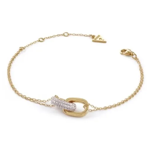 Guess Pozlacený náramek s krystaly Nuances JSBB04547JWYG 18,4 cm