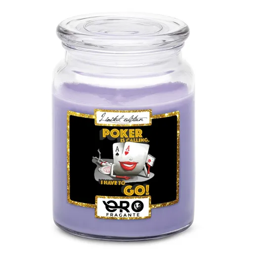 Svíčka Poker calling (Vůně svíčky: Levandule)