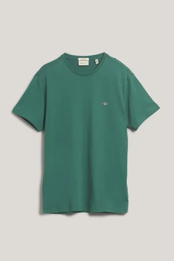 TRIČKO GANT SLIM SHIELD SS T-SHIRT WOODY GREEN