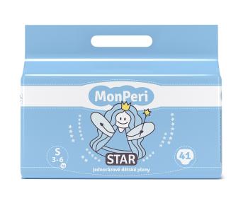 MonPeri Star S 3-6 kg dětské pleny 41 ks