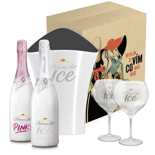 Dárkový set BOHEMIA SEKT ICE k vodě