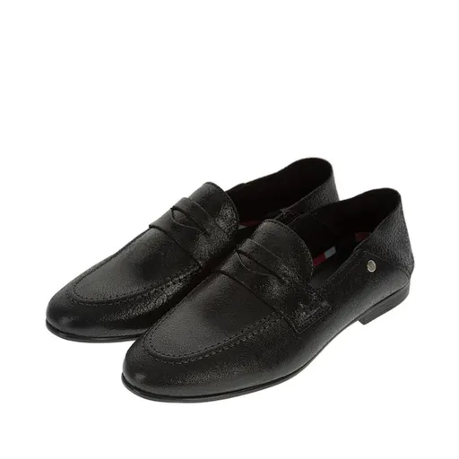 Tommy Hilfiger dámské černé mokasíny Metallic FW0FW03929 40