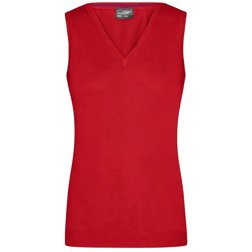 James & Nicholson (Daiber) Dámský svetr bez rukávů JN656 - Červená | L
