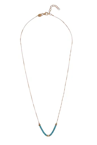 Alisia Půvabný pozlacený náhrdelník pro ženy s tyrkysem a perletí AL4989.01.000