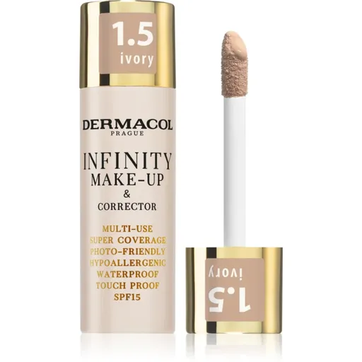Dermacol Infinity vysoce krycí make-up SPF 15 odstín 1.5 Ivory 20 g