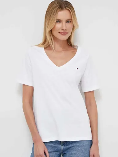 Tommy Hilfiger dámské bílé tričko WW0WW39781 XS
