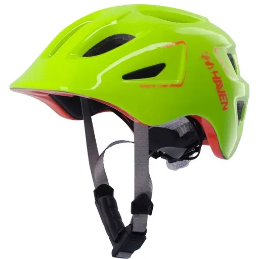 HAVEN MAGLITE Dětská cyklistická přilba, reflexní neon, velikost (48 - 52)