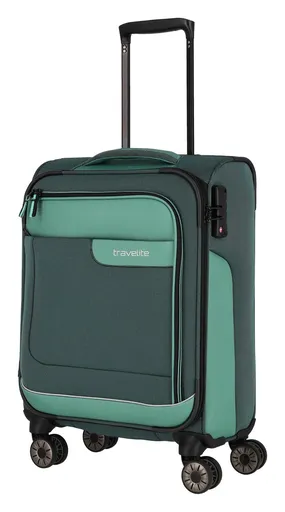 Kufr do letadla 55x40x20 Travelite Viia 4w S Green