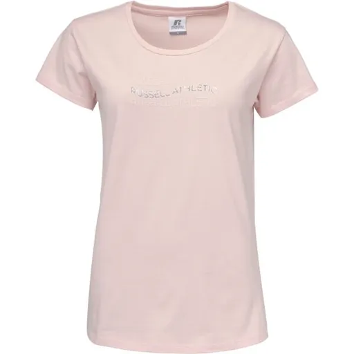 Russell Athletic SS CREW T-SHIRT Dámské tričko, růžová, velikost
