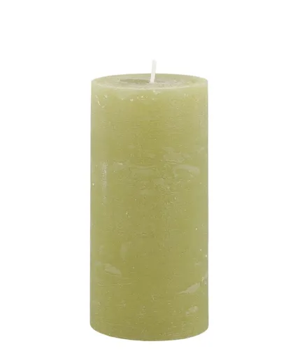 Mechová široká svíčka Macon Rustic moss - Ø 7*15cm/ 60h Chic Antique