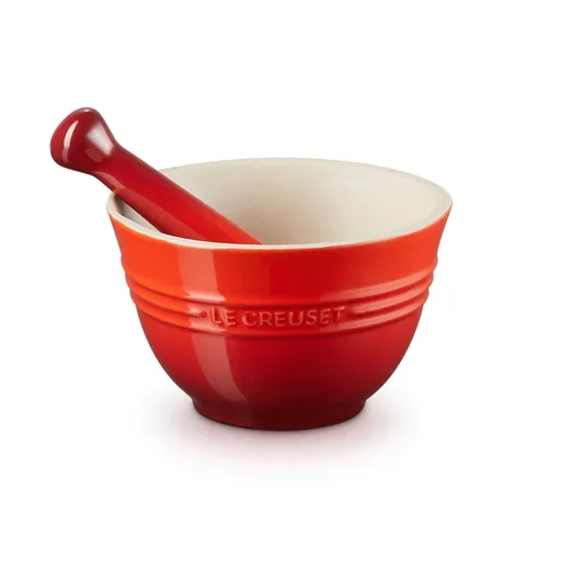 Hmoždíř s tloukem 11 cm, CERISE, kamenina, Le Creuset
