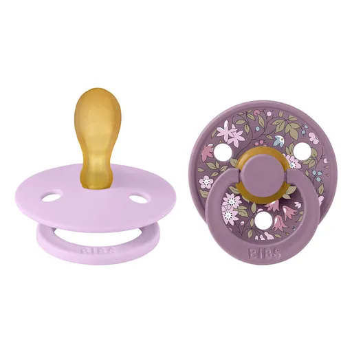 BIBS x LIBERTY Dudlíky symetrické z přírodního kaučuku Colour 2ks - velikost 2, Violet Sky / Mauve