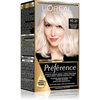 L’Oréal Paris Préférence barva na vlasy odstín 10.21 Super Light Pearl Blonde