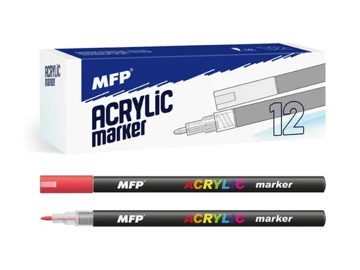 Akrylový popisovač MFP 1mm - červený