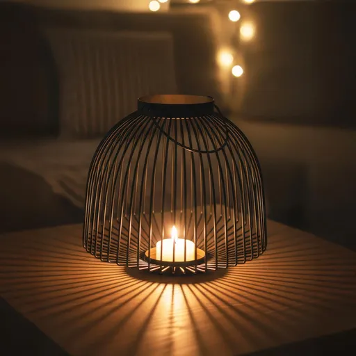 Kovová lucerna Noir