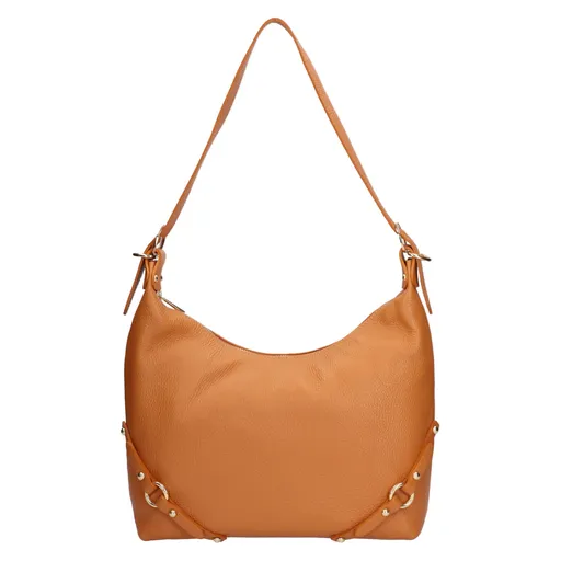 Dámská kožená kabelka Italia Olla - hnědá