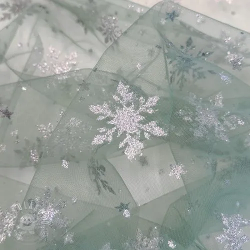 Tyl na TUTU Crystal old green