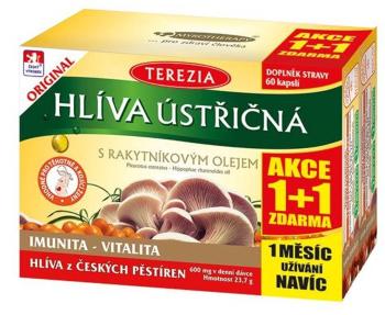 Terezia Hlíva ústřičná s rakytníkovým olejem 50+10 kapslí 1+1 ZDARMA