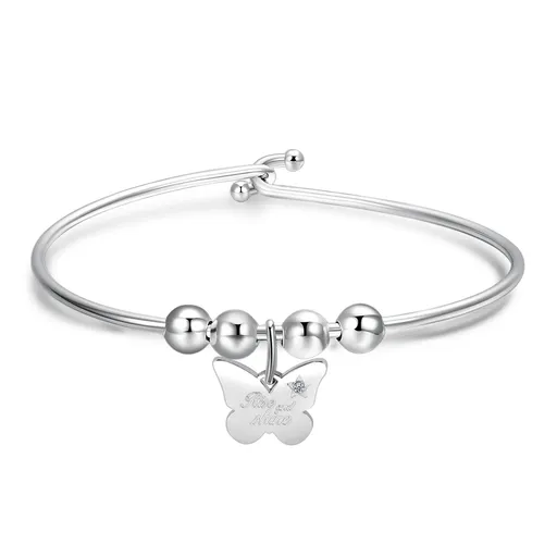 S'Agapõ Pevný ocelový náramek Rise and shine Be My Always SBM58