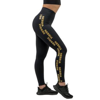 Dámské legíny s vysokým pasem Nebbia INTENSE Iconic 834  Black/Gold  L